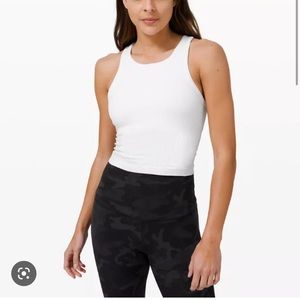 Lululemon ebb to street cropped racerback tank top